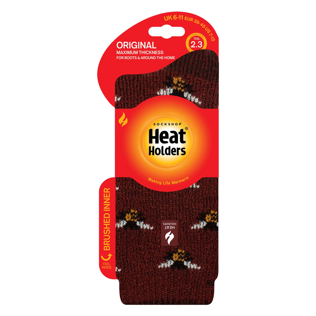 Mens Jacquard Thermal Socks for Winter