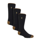 3 Pack Mens Heavy Duty Knee High Work Socks, Long Thermal Boot Socks