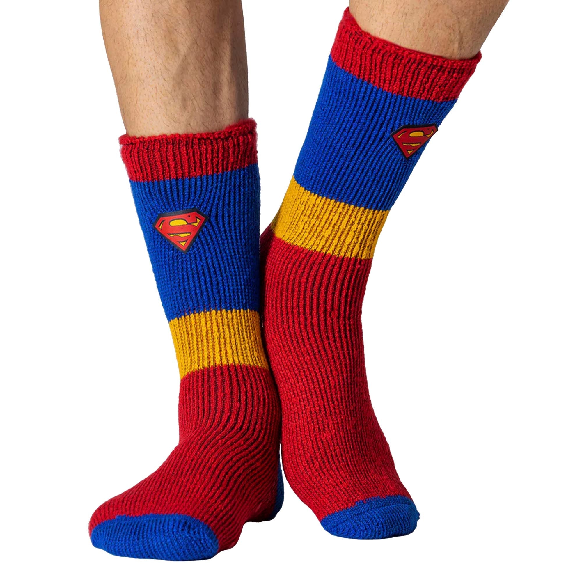 Heat Holders Men’s Superman Thermal Slipper Socks