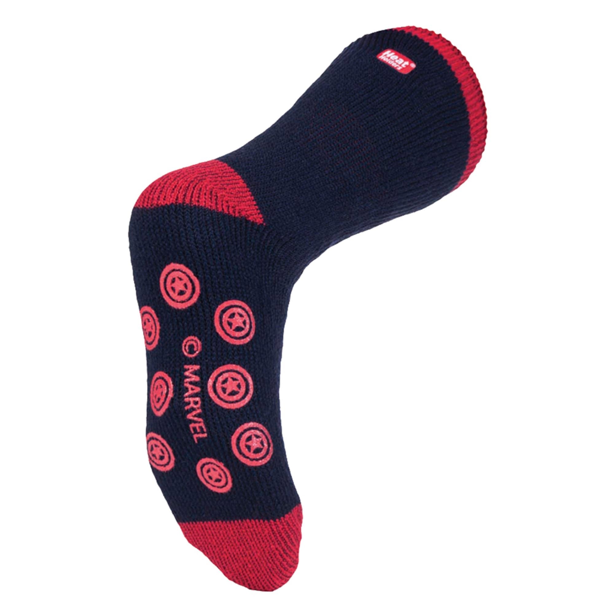 Mens Captain America Novelty Thermal Slipper Socks