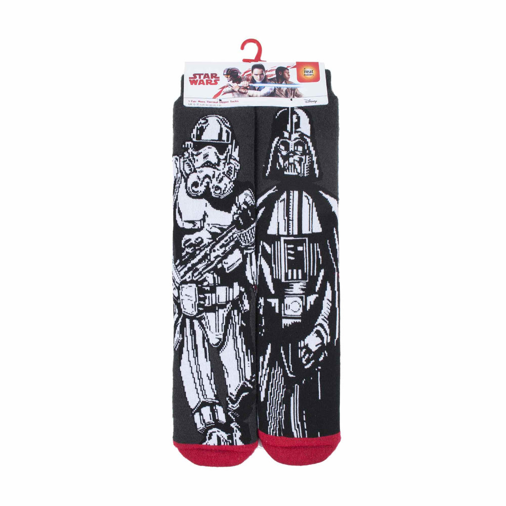 Mens Star Wars Themed Novelty Thermal Slipper Socks