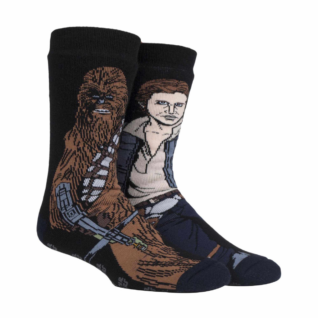 Mens Star Wars Themed Novelty Thermal Slipper Socks