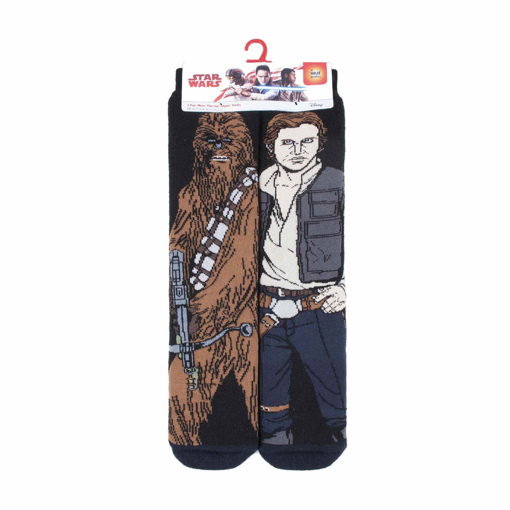Mens Star Wars Themed Novelty Thermal Slipper Socks