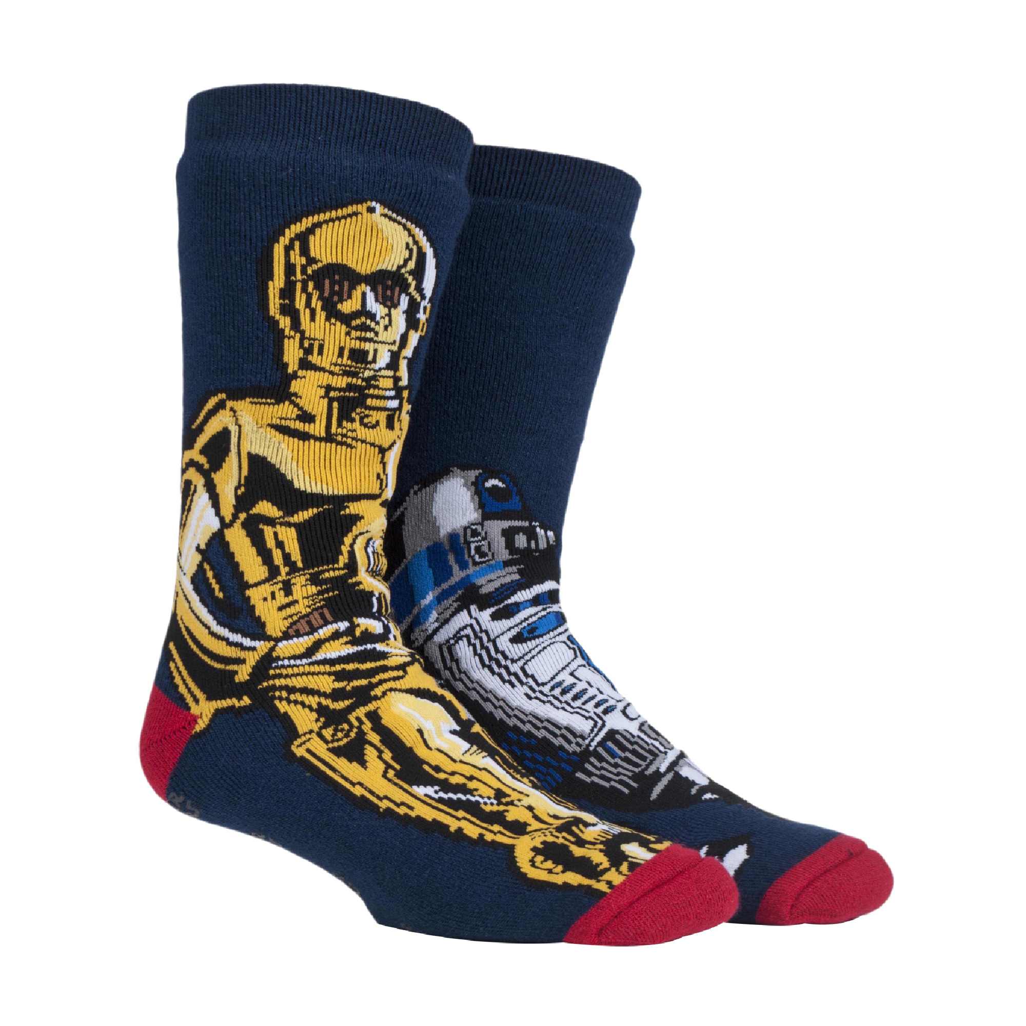 Mens Star Wars Themed Novelty Thermal Slipper Socks