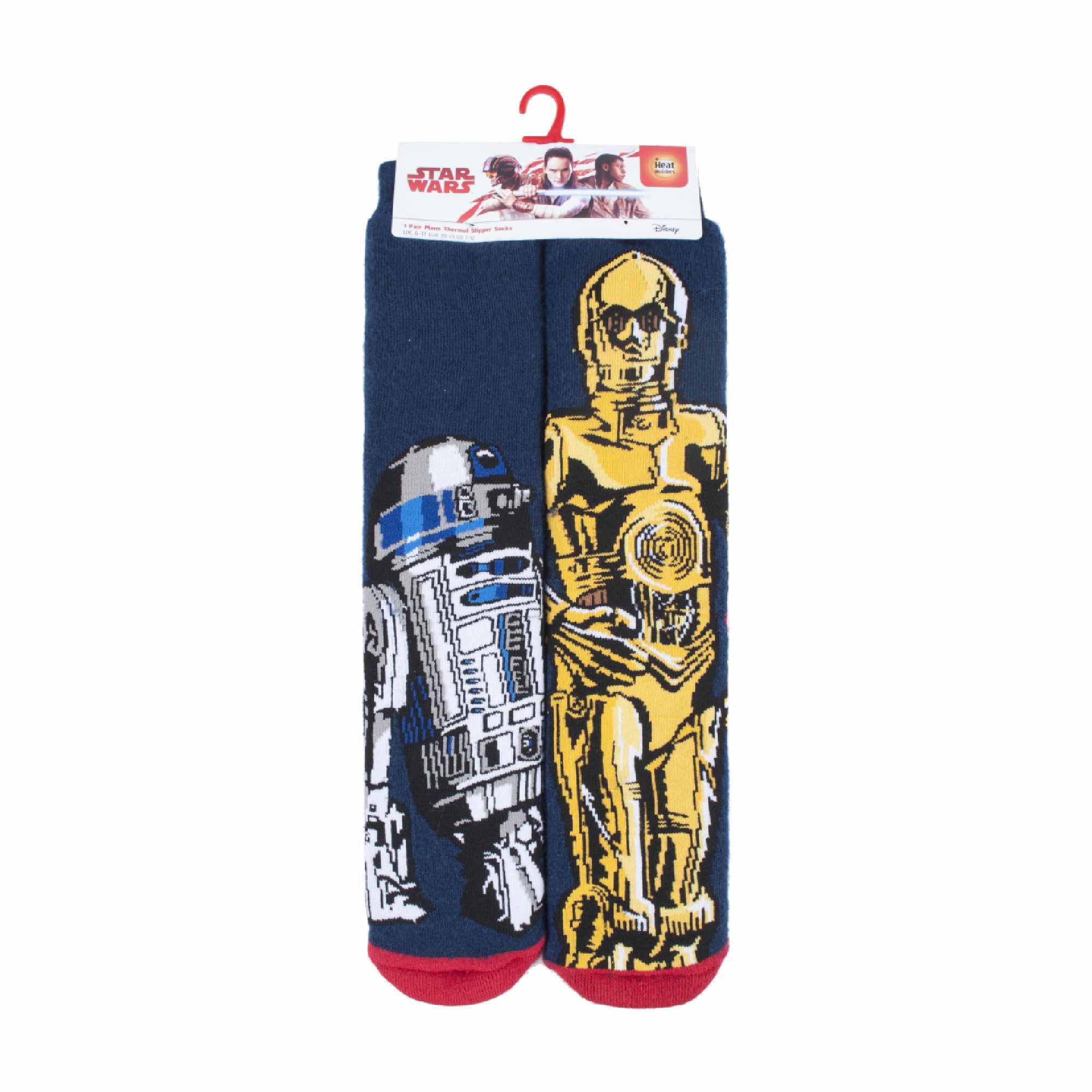 Mens Star Wars Themed Novelty Thermal Slipper Socks