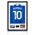 Barry Bannan Signed Sheffield Wednesday 25/26 Shirt Premium Frame w/ Fan Style Numbers