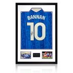 Barry Bannan Signed Sheffield Wednesday 25/26 Shirt Premium Frame w/ Fan Style Numbers
