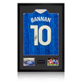 Barry Bannan Signed Sheffield Wednesday 25/26 Shirt Premium Frame w/ Fan Style Numbers