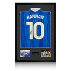 Barry Bannan Signed Sheffield Wednesday 25/26 Shirt Premium Frame w/ Fan Style Numbers