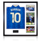 Barry Bannan Signed Sheffield Wednesday 25/26 Shirt Elite Frame w/ Fan Style Numbers