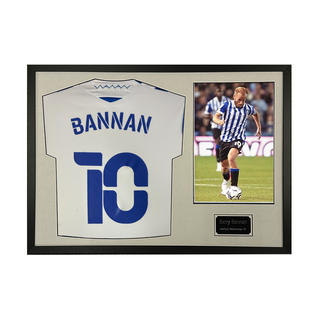 Barry Bannan Signed Sheffield Wednesday 21/22 Shirt Classic Frame