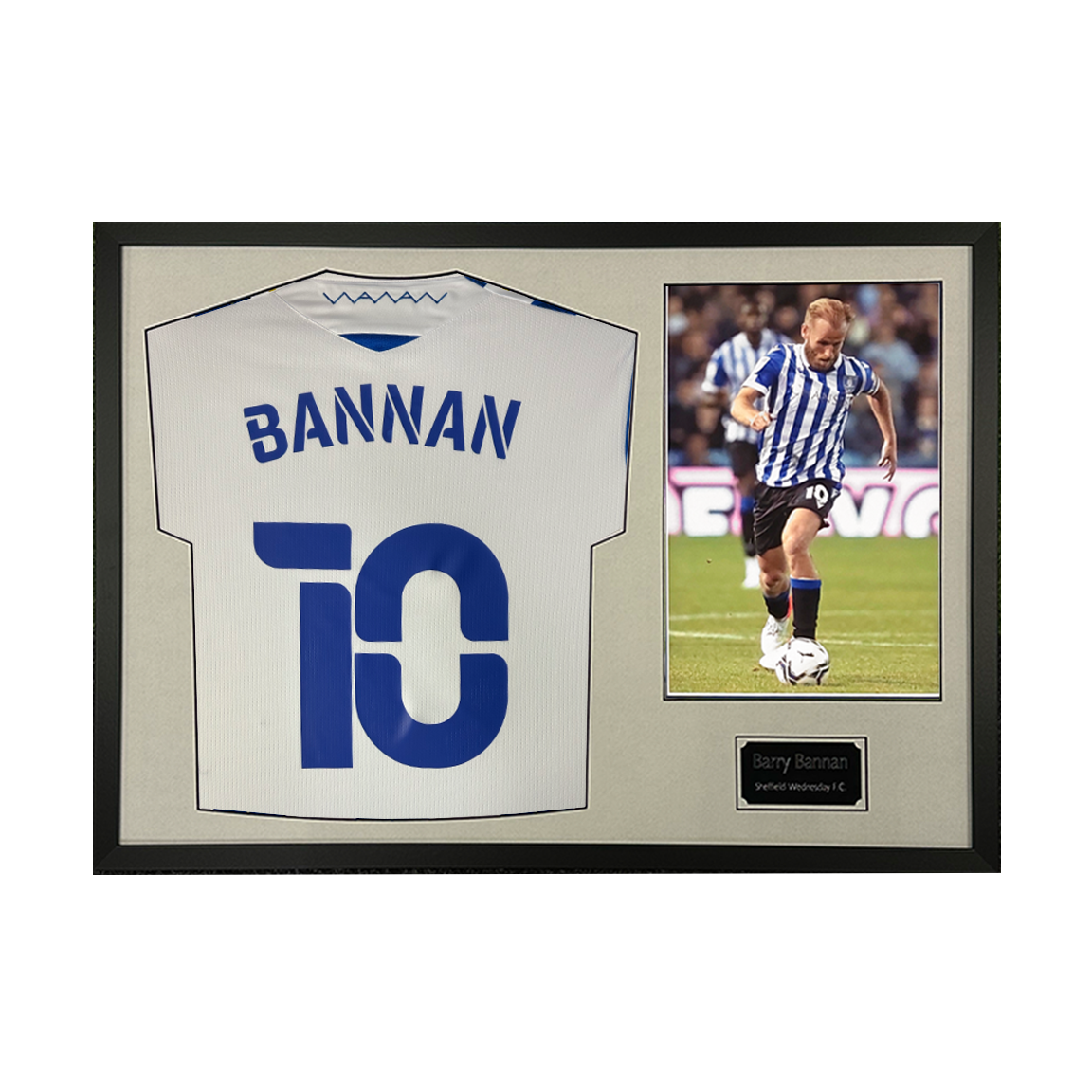 Barry Bannan Signed Sheffield Wednesday 21/22 Shirt Classic Frame