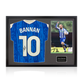 Barry Bannan Signed Sheffield Wednesday 25/26 Shirt Classic Frame w/ Fan Style Numbers