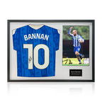 Barry Bannan Signed Sheffield Wednesday 25/26 Shirt Classic Frame w/ Fan Style Numbers