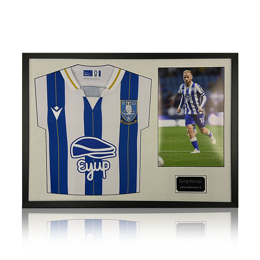Barry Bannan Signed Sheffield Wednesday 23/24 Shirt Classic Frame