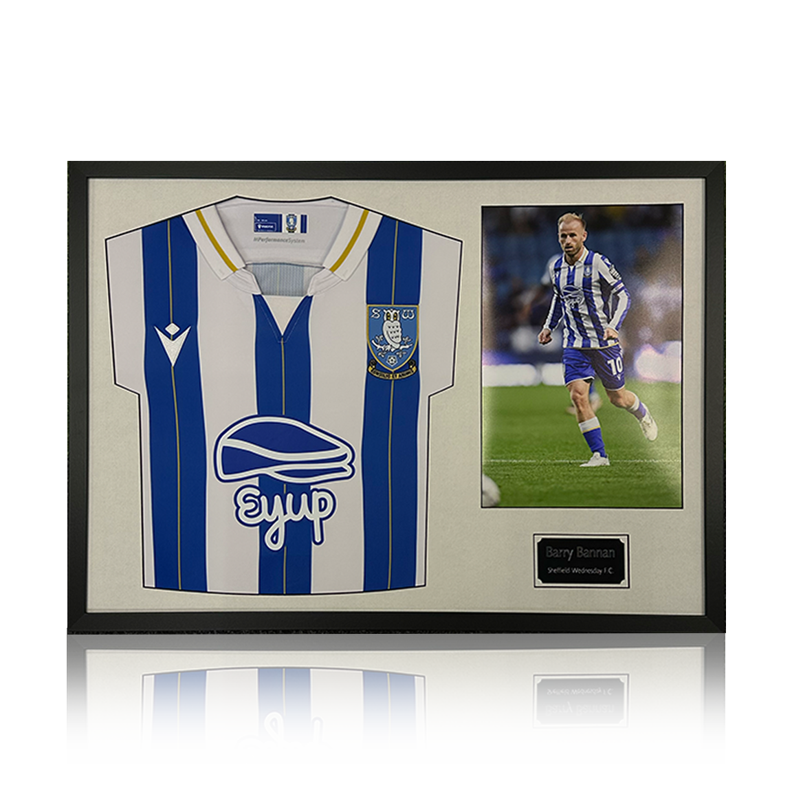 Barry Bannan Signed Sheffield Wednesday 23/24 Shirt Classic Frame