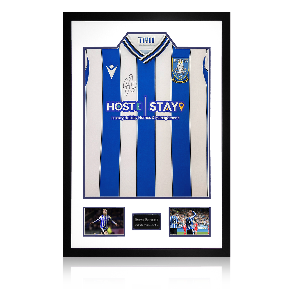 Barry Bannan Signed Sheffield Wednesday Shirt Premium Frame