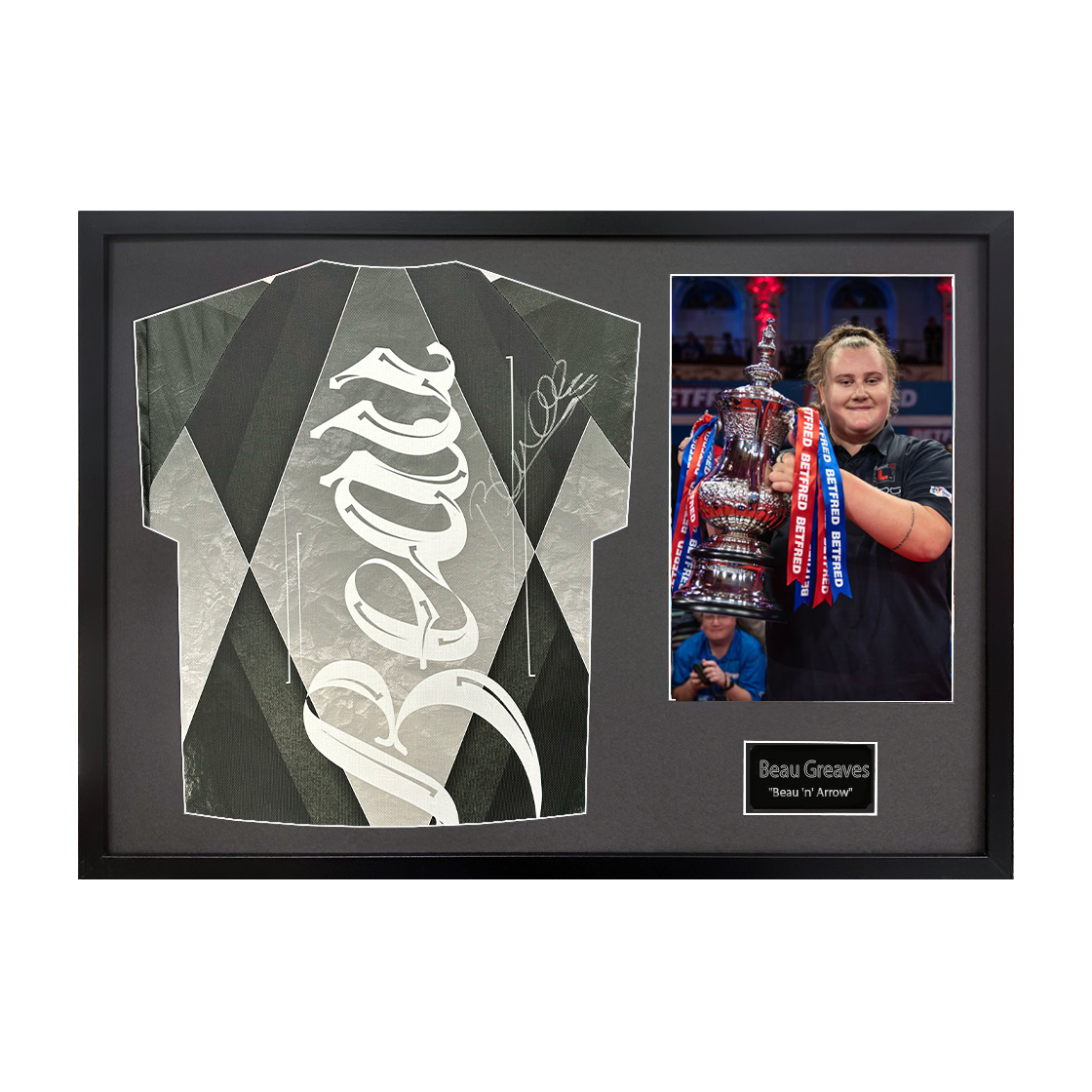 Beau Greaves Signed Match Issued Shirt Classic Frame