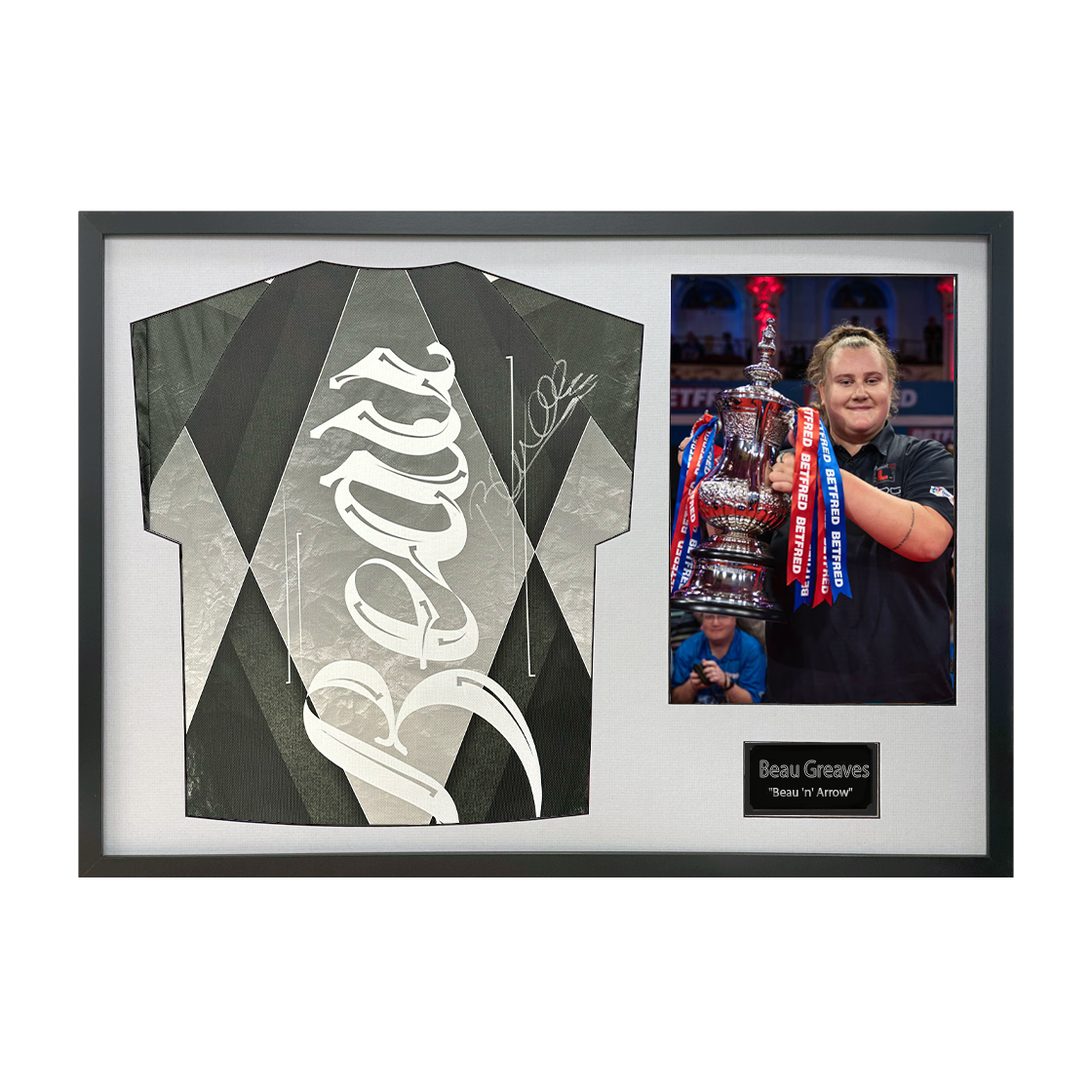 Beau Greaves Signed Match Issued Shirt Classic Frame