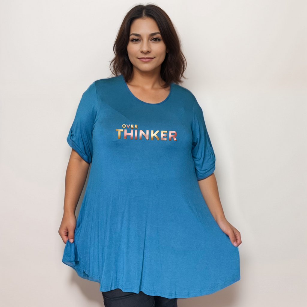 Swing Top with “Over Thinker” Logo