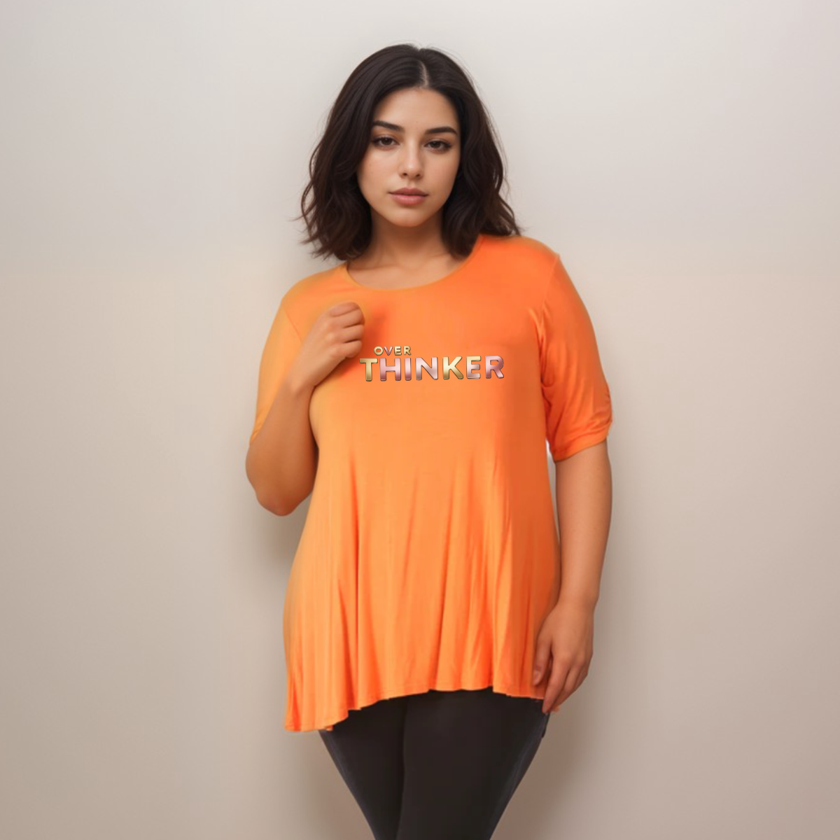 Swing Top with “Over Thinker” Logo