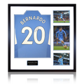 Bernardo Silva Signed Man City 21-22 Shirt Elite Frame