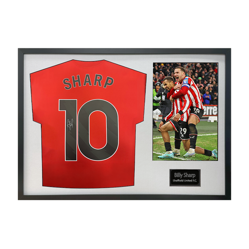 Billy Sharp Signed Sheffield United Shirt Classic Frame
