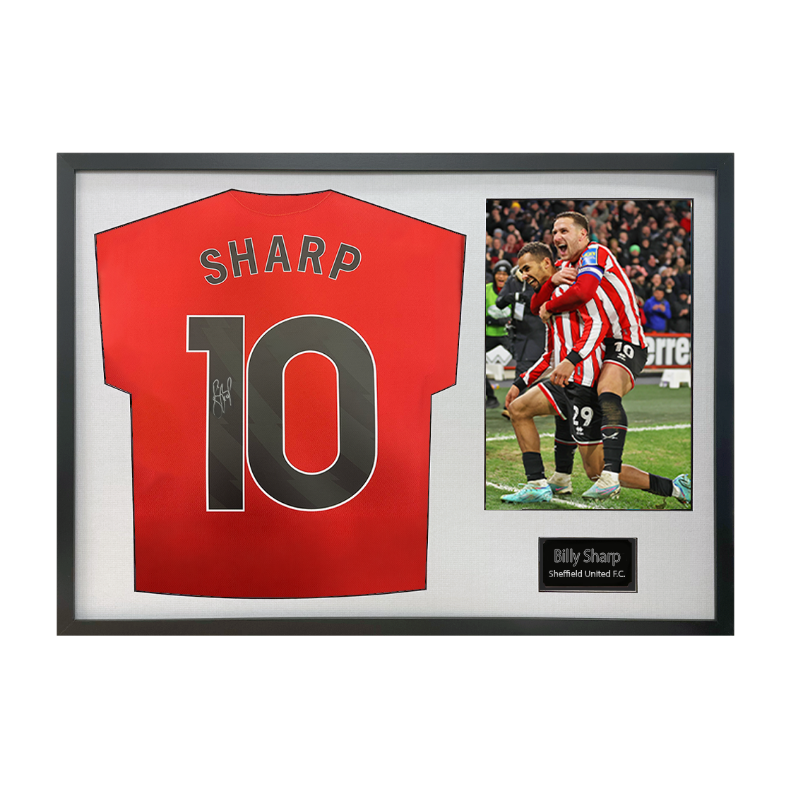 Billy Sharp Signed Sheffield United Shirt Classic Frame