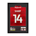 Billy Sharp Signed Doncaster Rovers Shirt Premium Frame