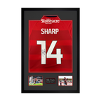 Billy Sharp Signed Doncaster Rovers Shirt Premium Frame