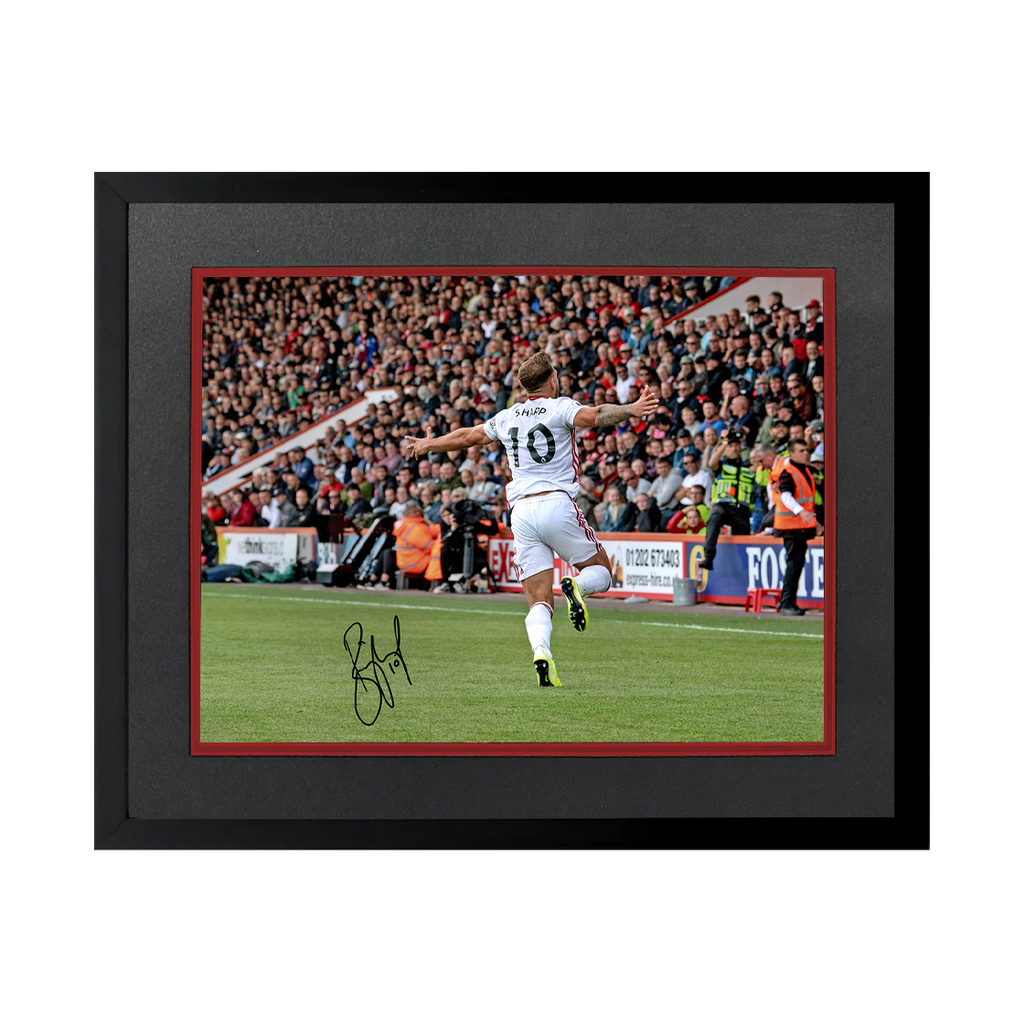Billy Sharp Signed Sheffield United 16x12 Image Deluxe Mount Frame