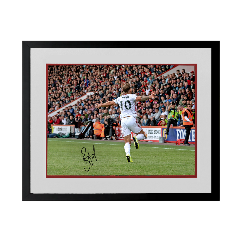 Billy Sharp Signed Sheffield United 16x12 Image Deluxe Mount Frame