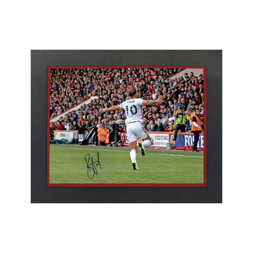 Billy Sharp Signed Sheffield United 16x12 Image Deluxe Mount