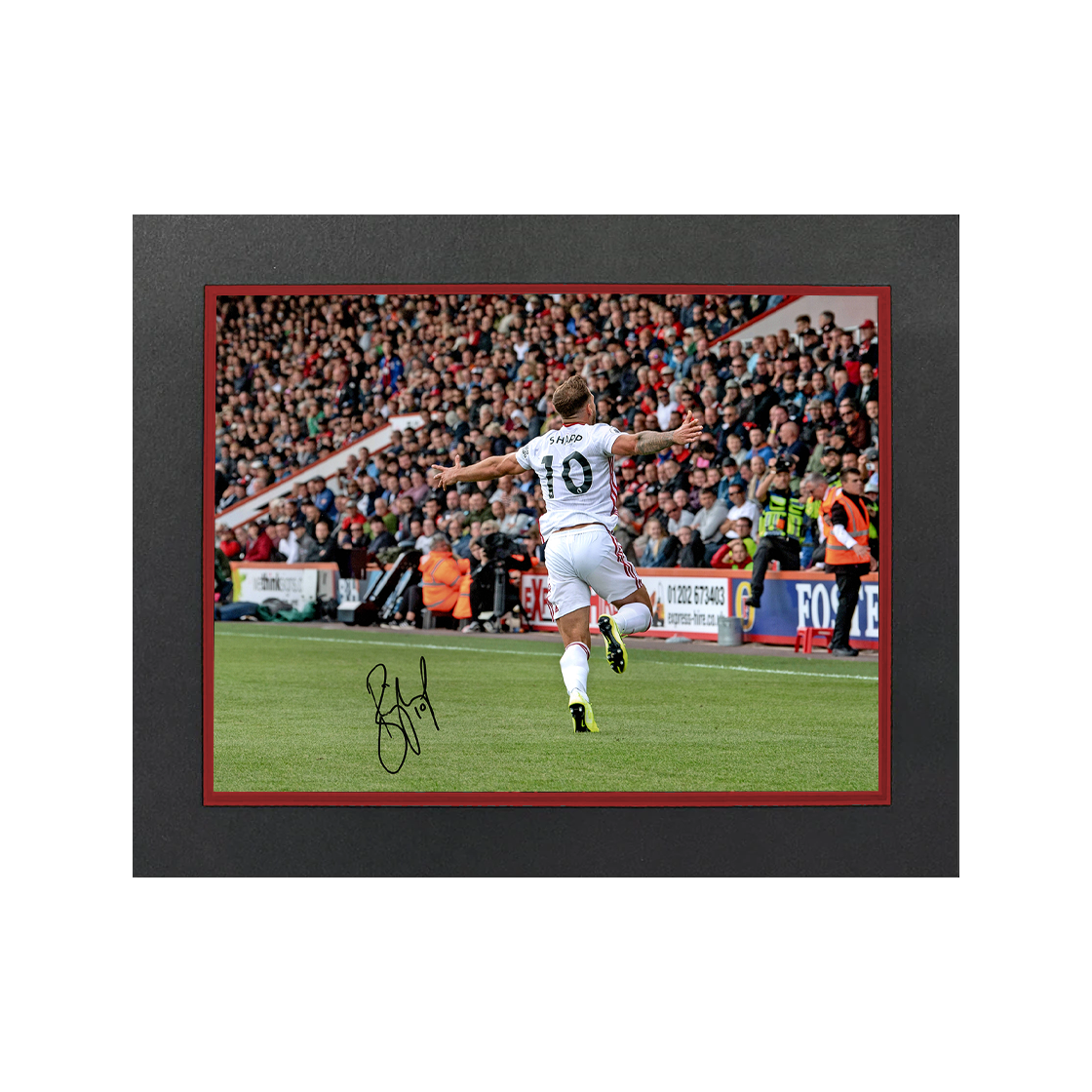 Billy Sharp Signed Sheffield United 16x12 Image Deluxe Mount
