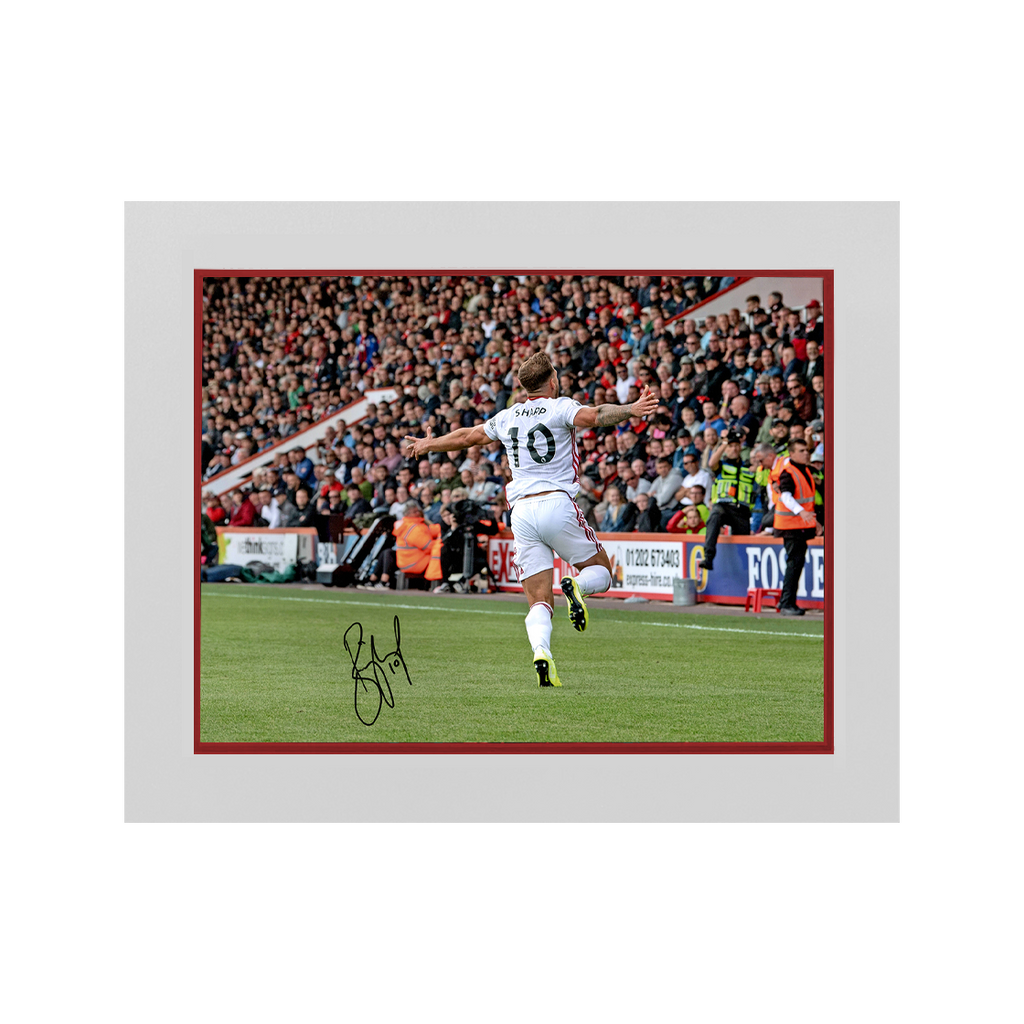 Billy Sharp Signed Sheffield United 16x12 Image Deluxe Mount