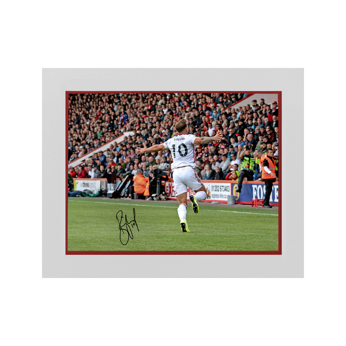 Billy Sharp Signed Sheffield United 16x12 Image Deluxe Mount