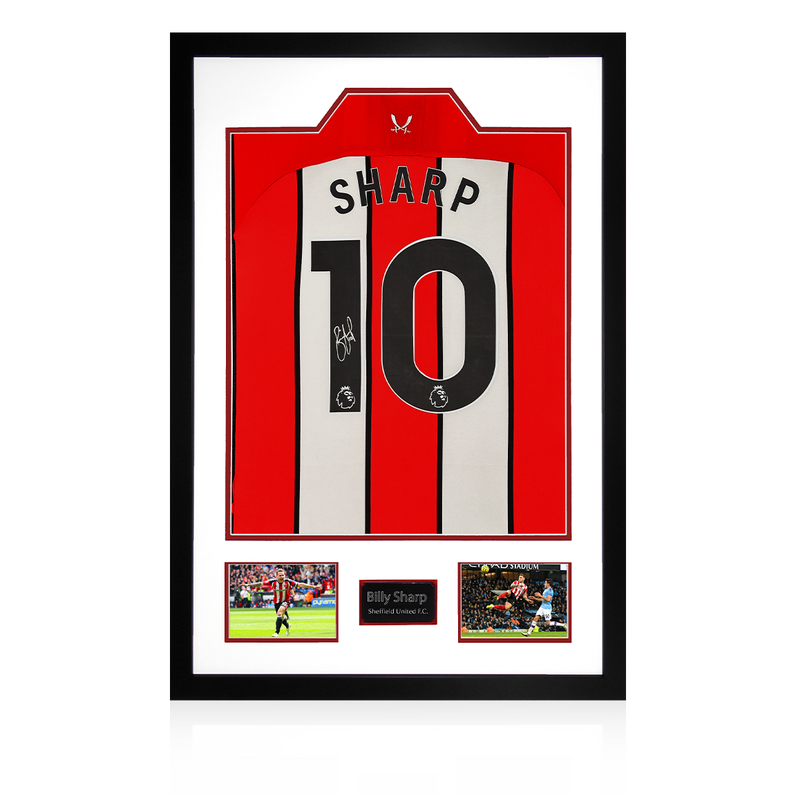 Billy Sharp Signed Sheffield United 23/24 Shirt Premium Frame