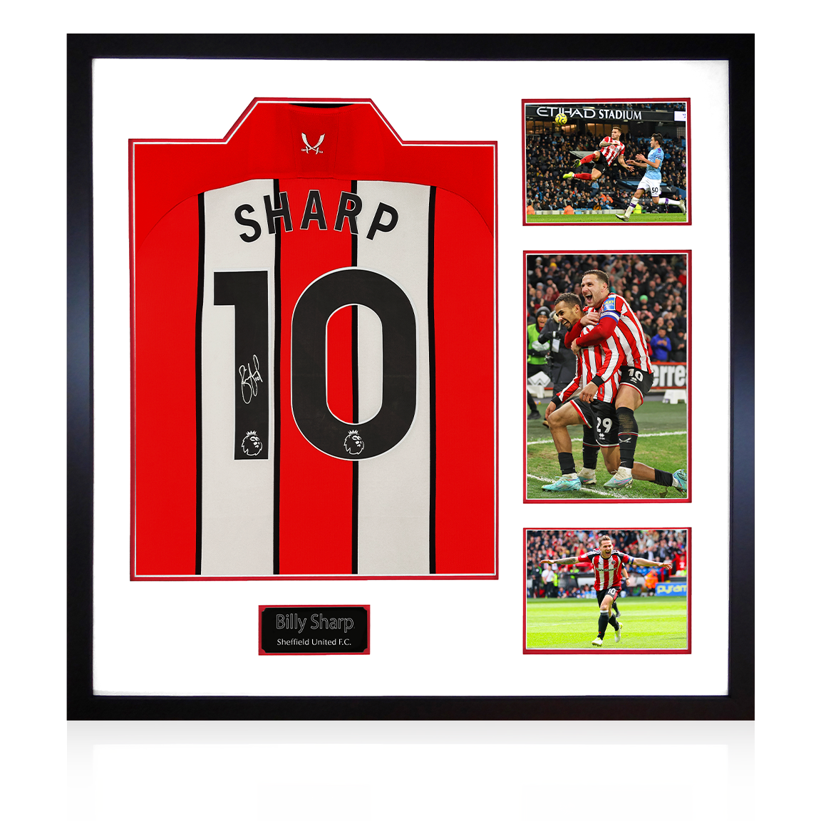 Billy Sharp Signed Sheffield United 23/24 Shirt Elite Frame