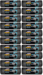 20 X Seal A Pack Black Refuse Sacks  20 PACK