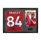 Conor Bradley Signed Liverpool Shirt Classic Frame (ACG Cert)
