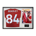 Conor Bradley Signed Liverpool Shirt Classic Frame (ACG Cert)