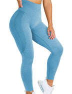 Seamless Yoga Pants - Moisture-Wicking Comfort in Stylish Brown for Gym and Everyday Wear