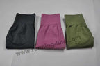 Seamless Yoga Pants - Moisture-Wicking Comfort in Stylish Brown for Gym and Everyday Wear