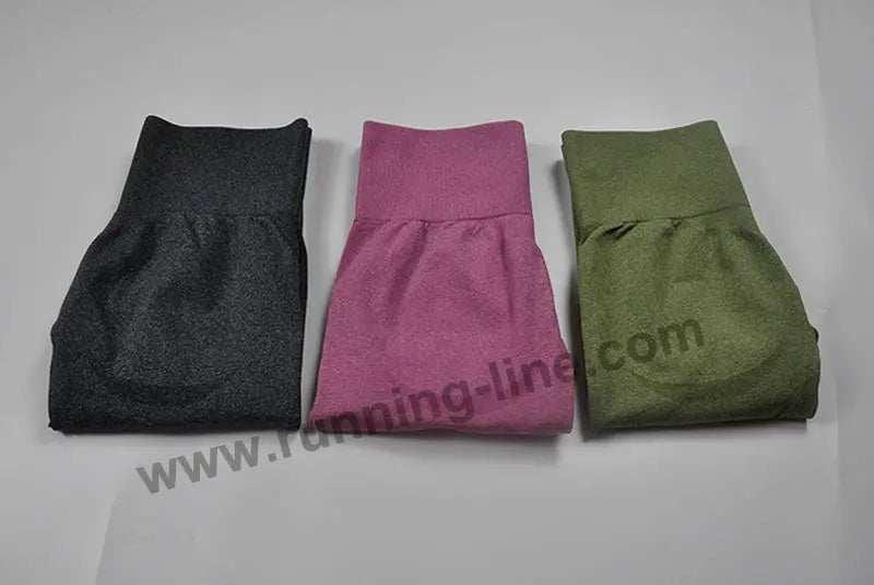 Seamless Yoga Pants - Moisture-Wicking Comfort in Stylish Brown for Gym and Everyday Wear