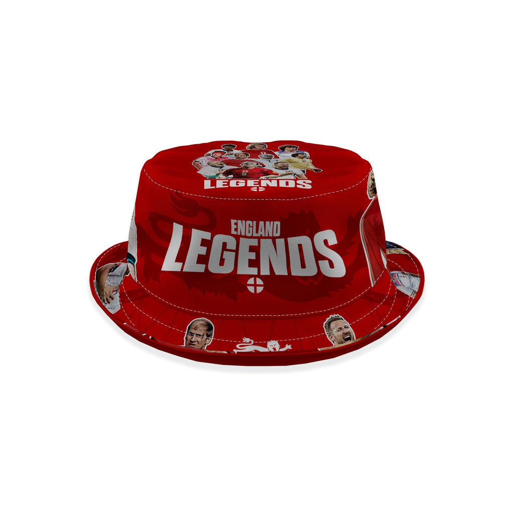 England Legends Montage - Red - Bucket Hat