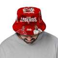 England Legends Montage - Red - Bucket Hat