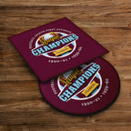Burnley Champions - Football Coaster - Square Or Circle