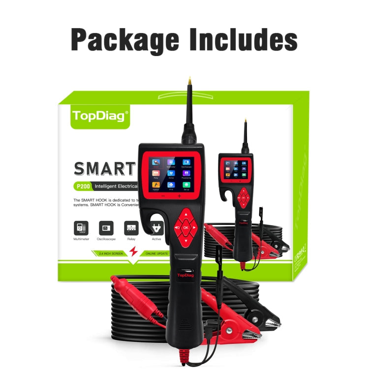 TopDiag P200 Car Circuit Intelligent Analyzer Diagnostic Instrument, TopDiag P200