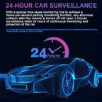 3.16 inch 1080P HD Night Vision Front and Inside Dual Lenses Driving Recorder, Front and Inside Dual Lenses