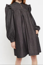 Louche Carlyn Chambray Long Sleeved Mini Dress